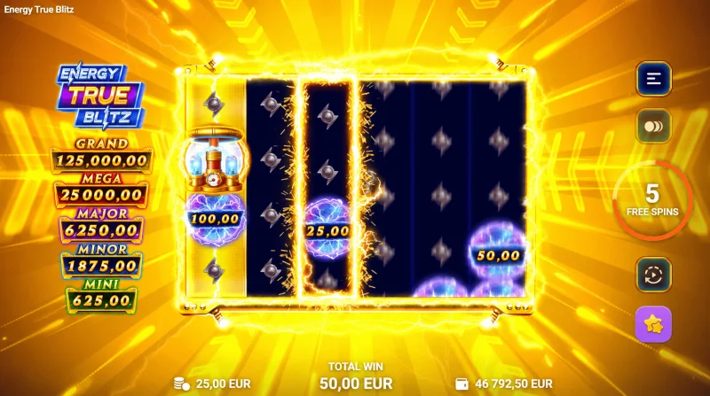 Energy True Blitz - fulmini e giri nel gioco base